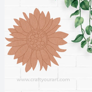 Sunflower Pre Marked MDF Design 1