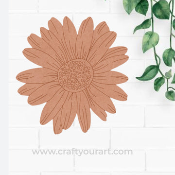 Sunflower Pre Marked MDF Design 3