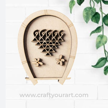 Supadi Saraswati Yantra Frame MDF Design 16
