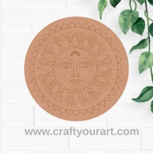 Suryadev Pre Marked Round MDF Design 1