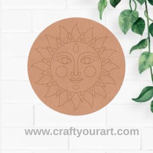 Suryadev Pre Marked Round MDF Design 3