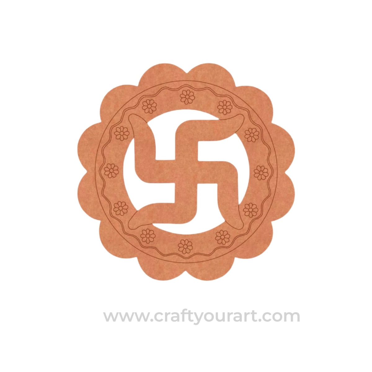 Swastik Pre Marked Base MDF Design 1