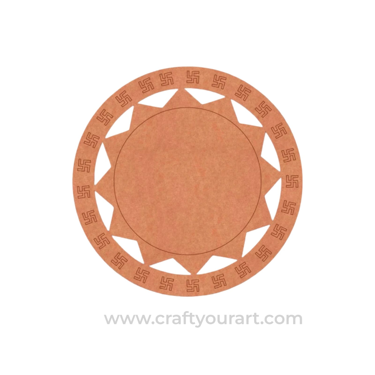 Swastik Pre Marked Base MDF Design 3