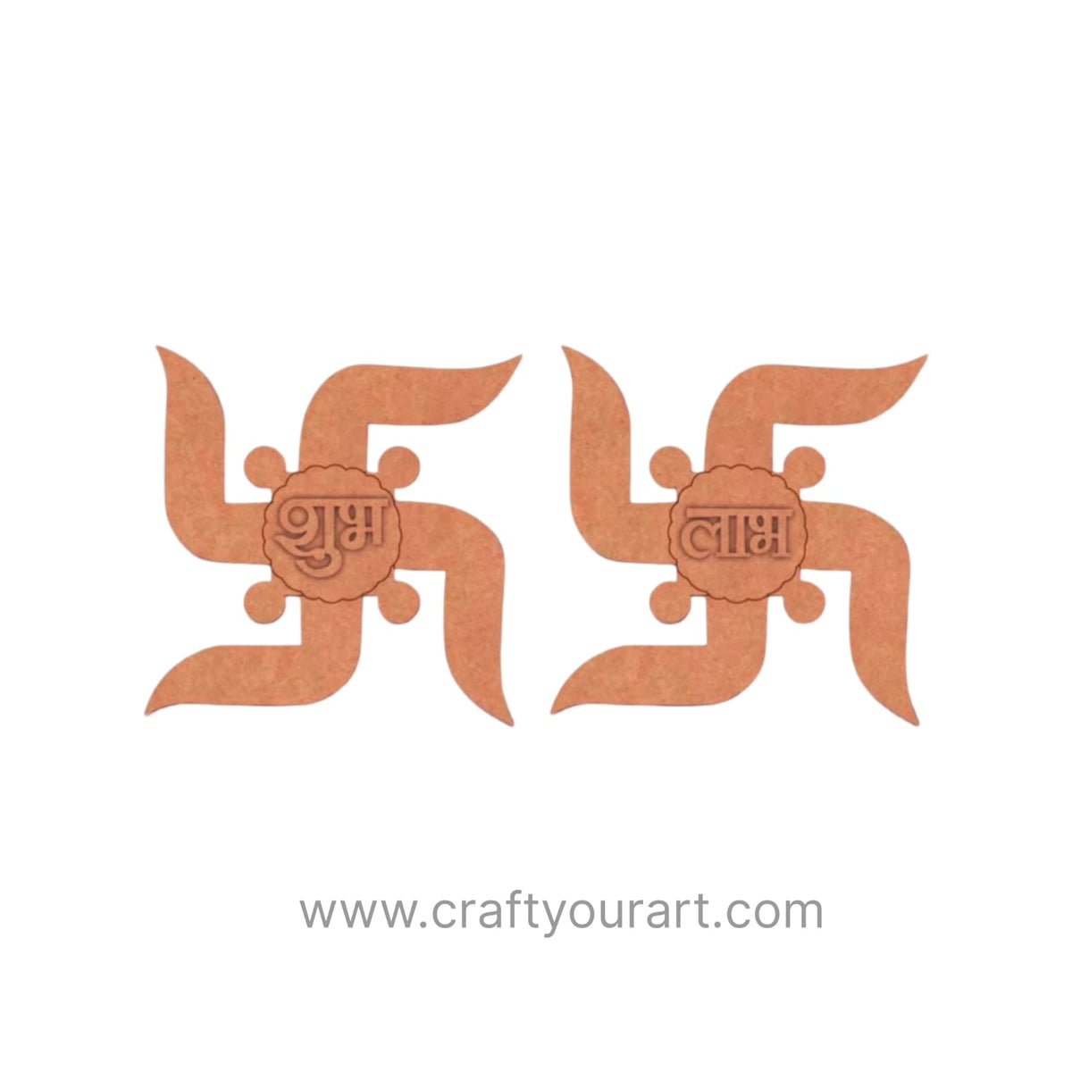 Swastik Shubh Labh Pre Marked Base MDF Design 40