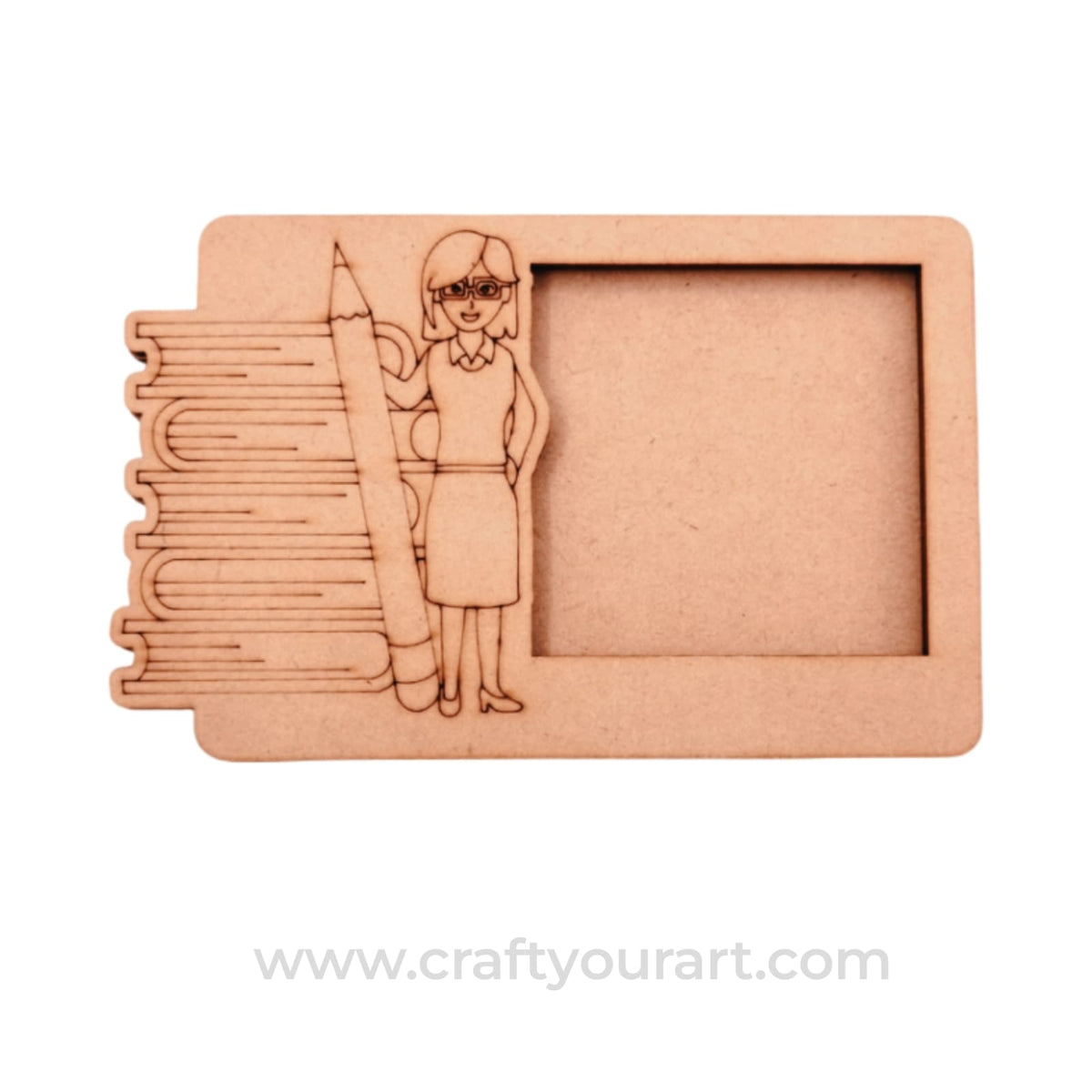 Teacher Three Layered Photo Frame MDF Design 1