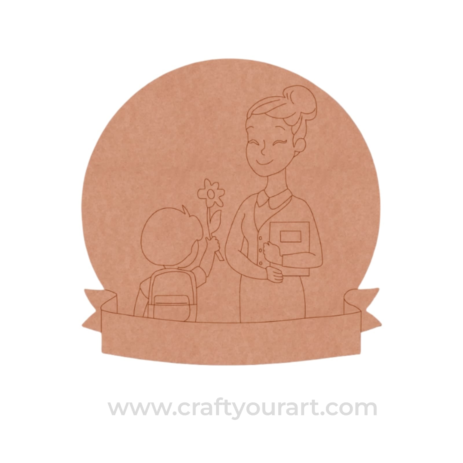 Teacher's Day Pre Marked Base MDF Design 1