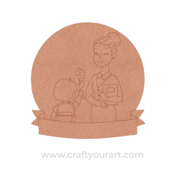 Teacher's Day Pre Marked Base MDF Design 1