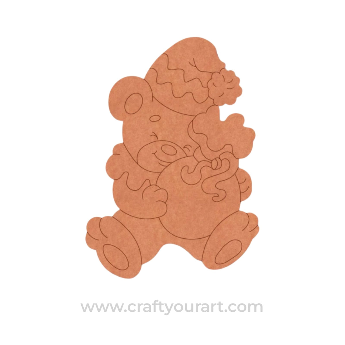 Teddy Bear Pre Marked MDF Design 7
