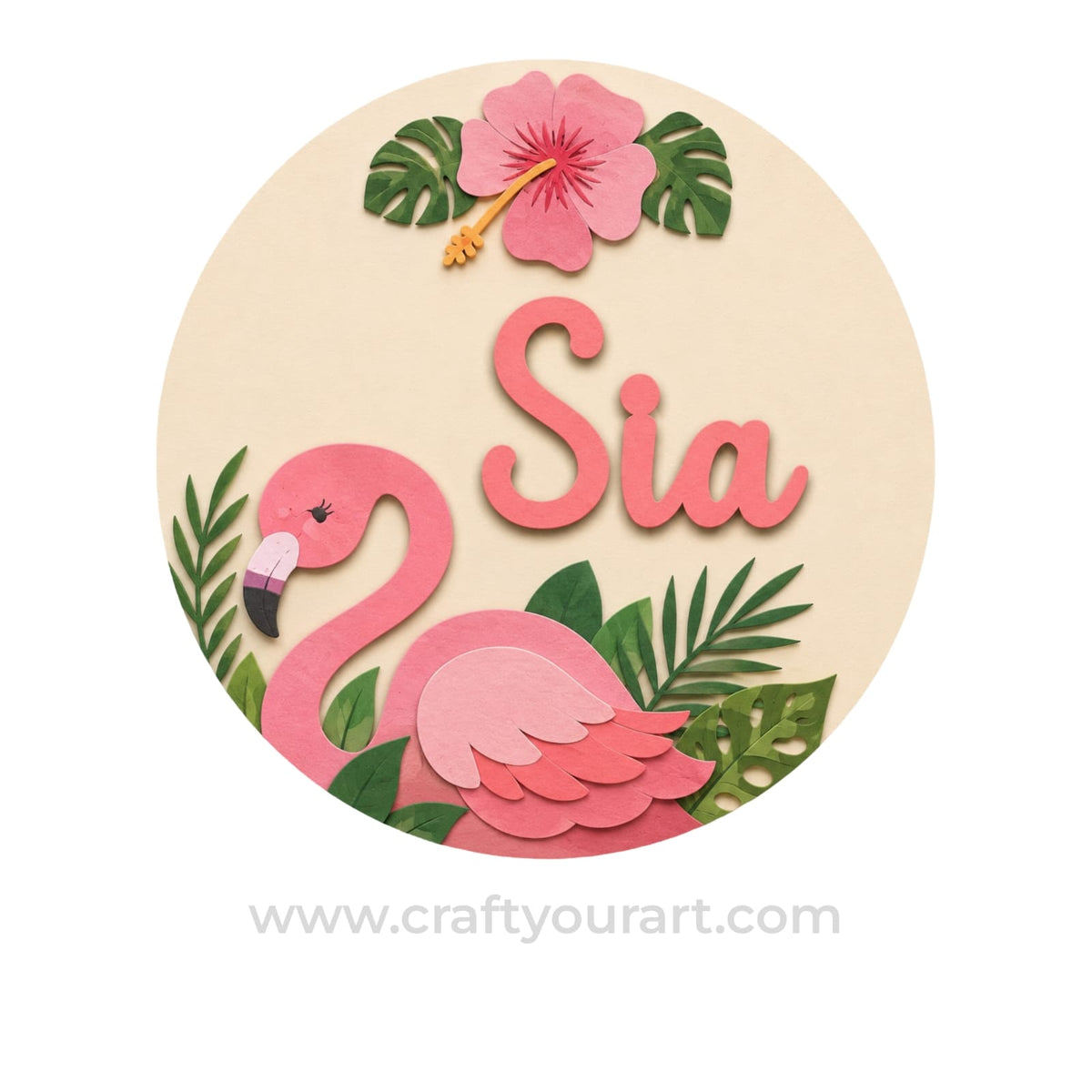 Theme kids Nameplate MDF Design 19