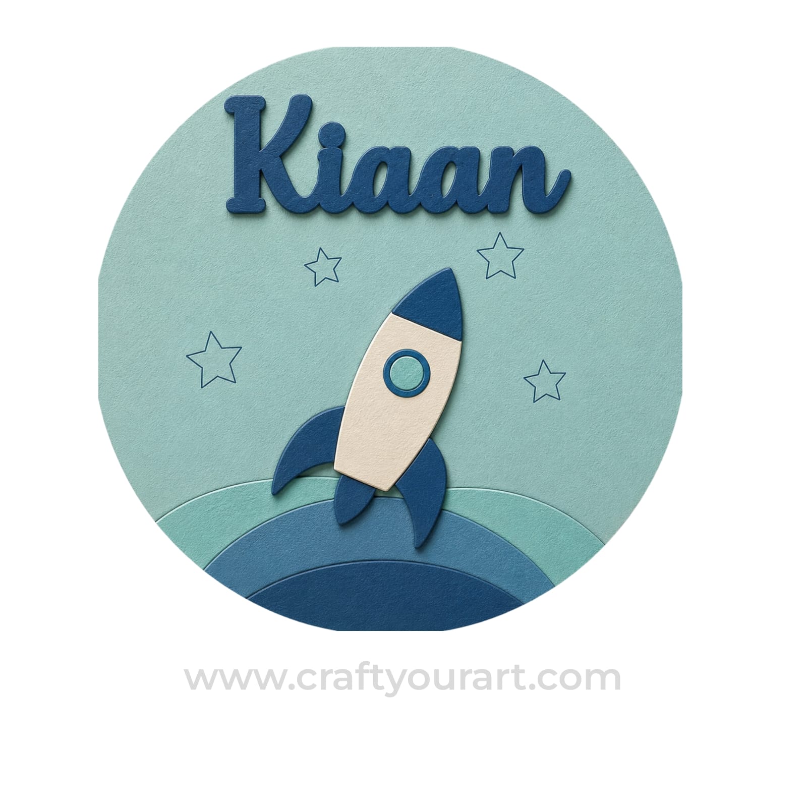 Theme kids Nameplate MDF Design 28
