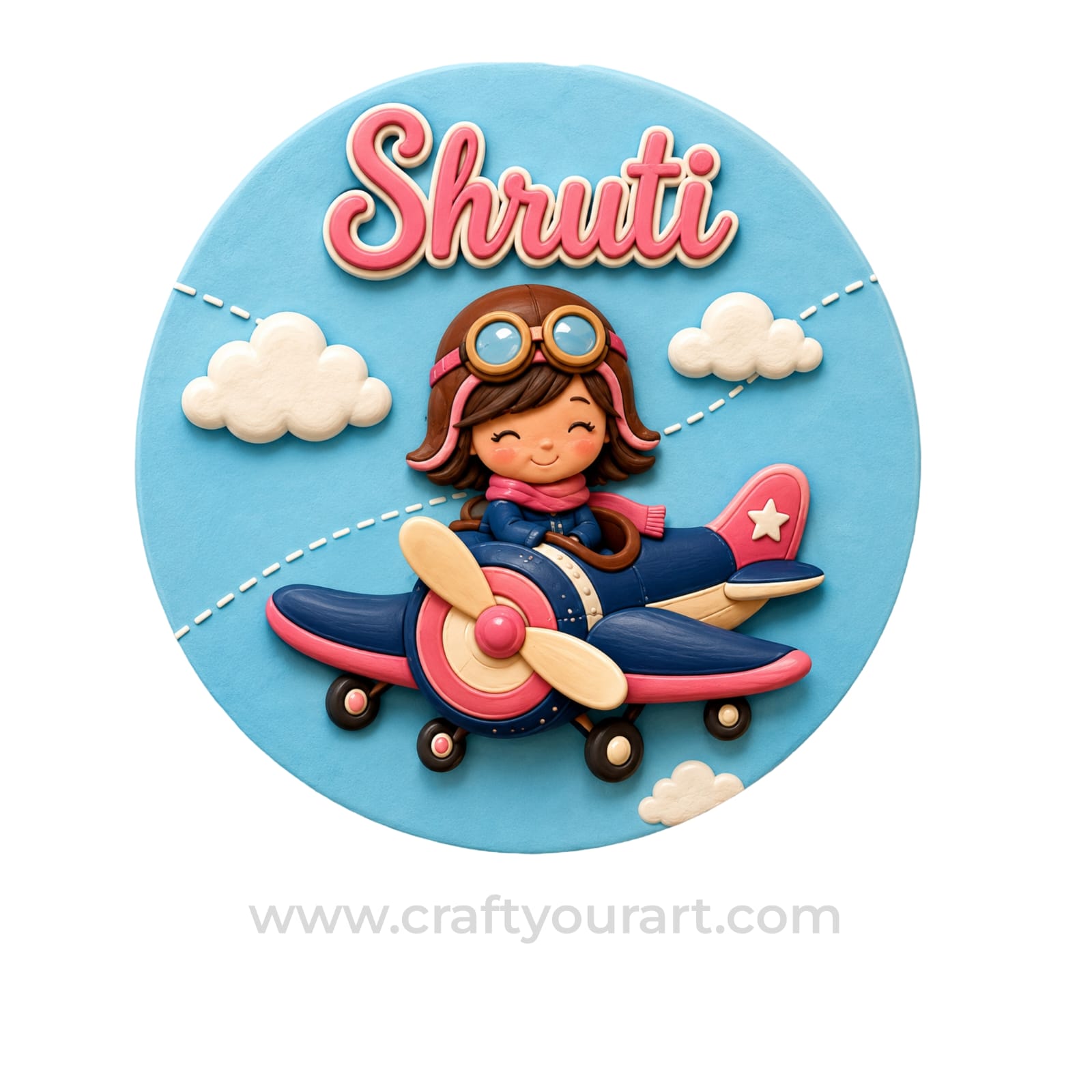 Theme kids Nameplate MDF Design 30