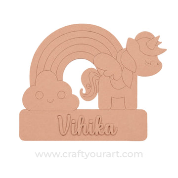 Theme kids Nameplate MDF Design 12