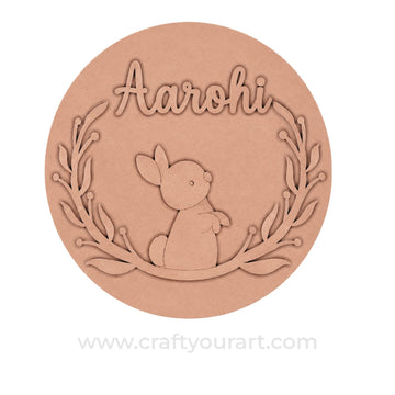 Theme kids Nameplate MDF Design 16
