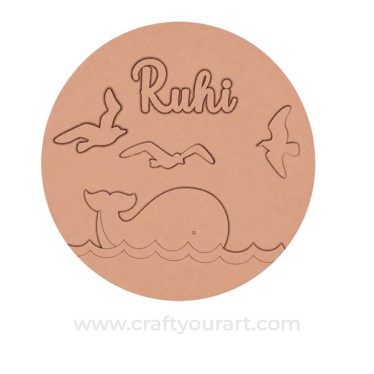 Theme kids Nameplate MDF Design 18