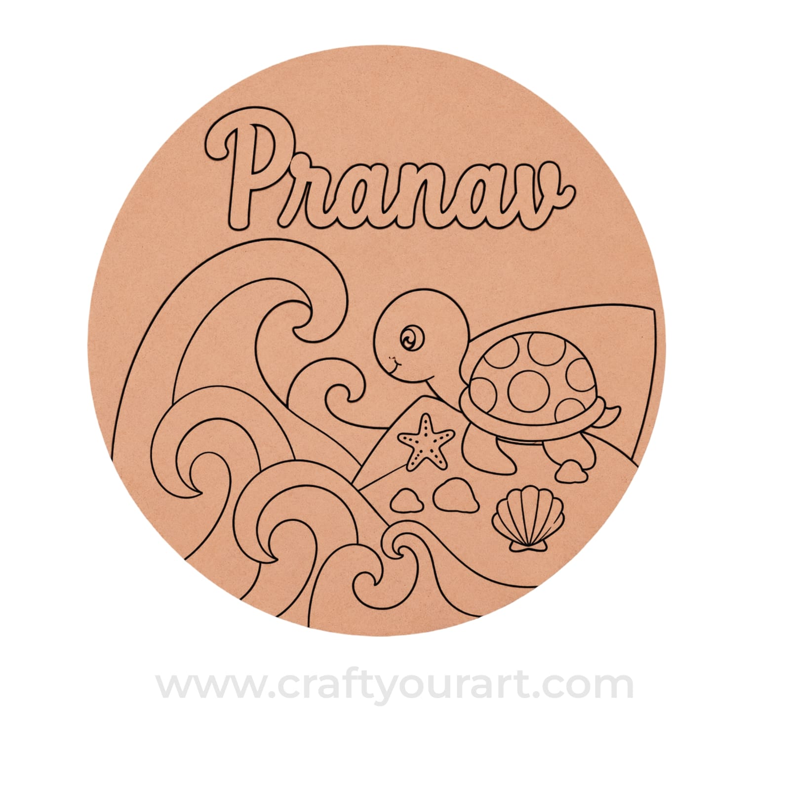 Theme kids Nameplate MDF Design 22