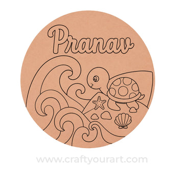 Theme kids Nameplate MDF Design 22