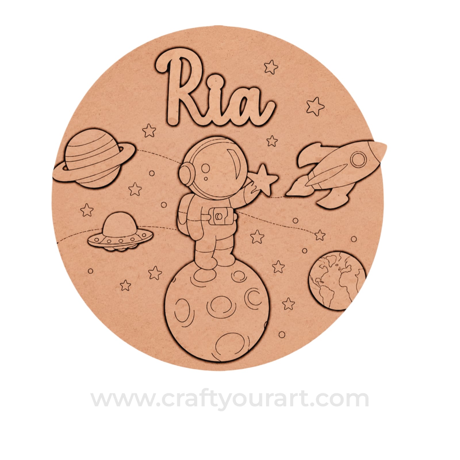 Theme kids Nameplate MDF Design 24