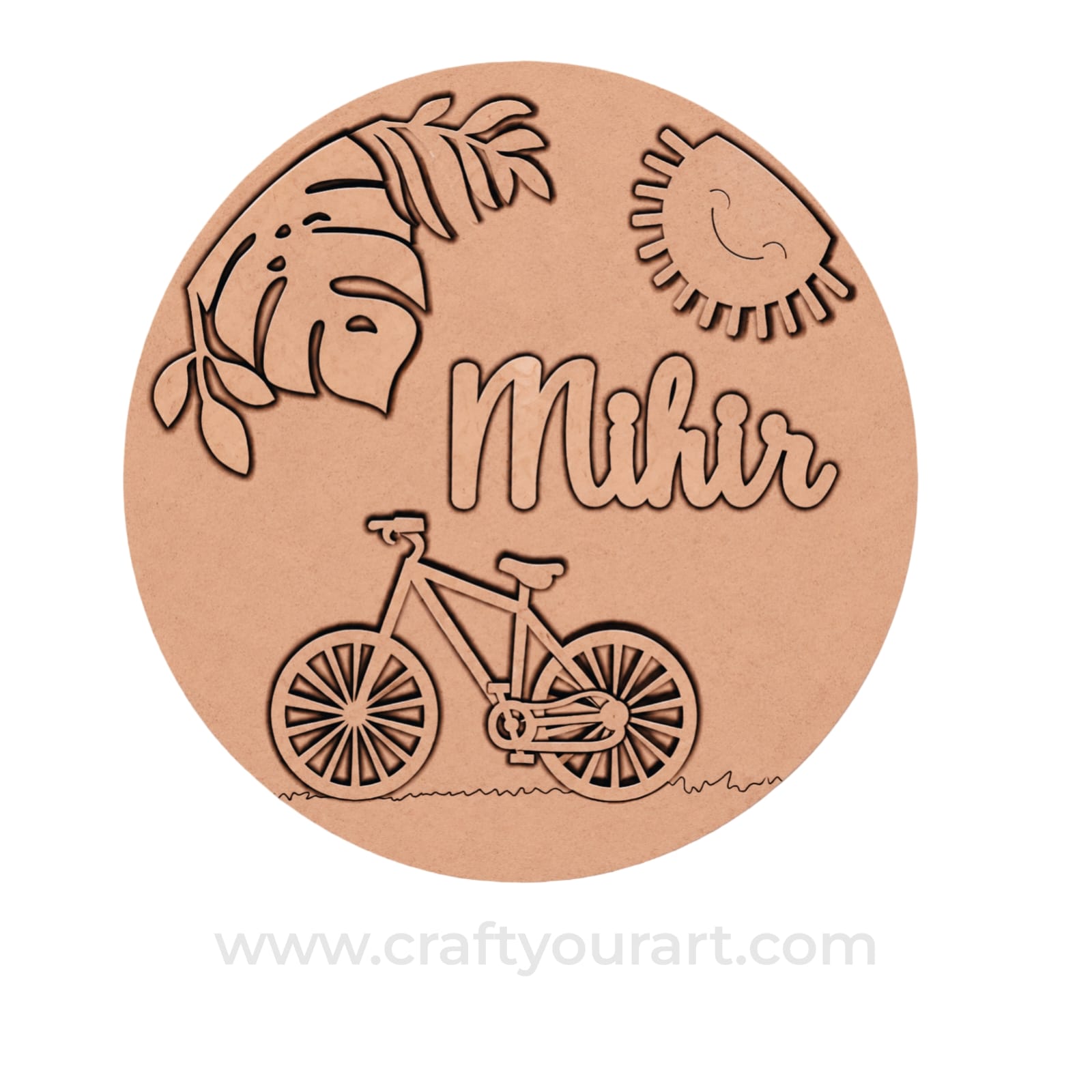 Theme kids Nameplate MDF Design 25