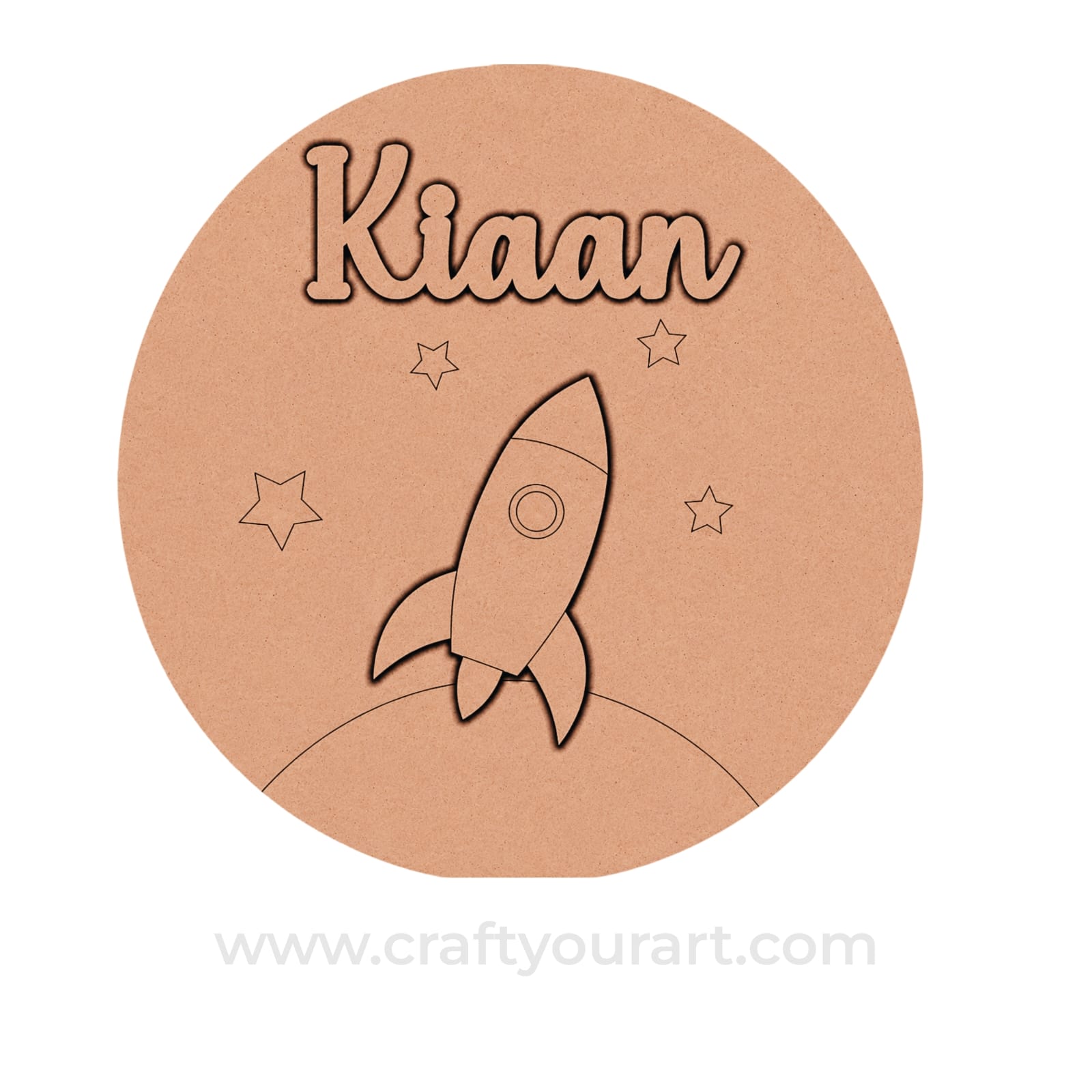 Theme kids Nameplate MDF Design 28