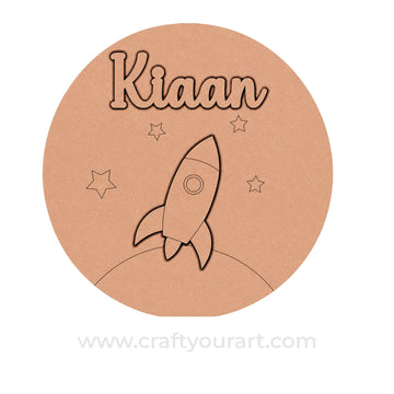Theme kids Nameplate MDF Design 28