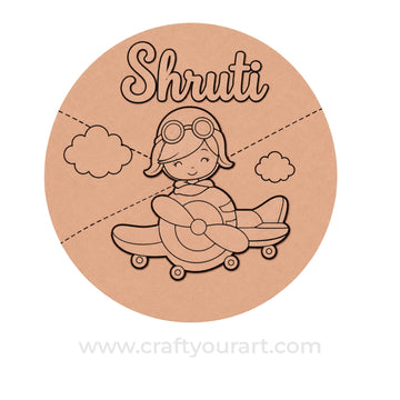 Theme kids Nameplate MDF Design 30