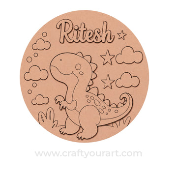 Theme kids Nameplate MDF Design 31