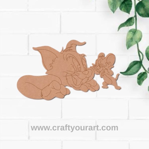 Tom And Jerry Pre Marked MDF Design 3