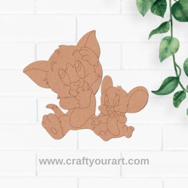 Tom And Jerry Pre Marked MDF Design 4