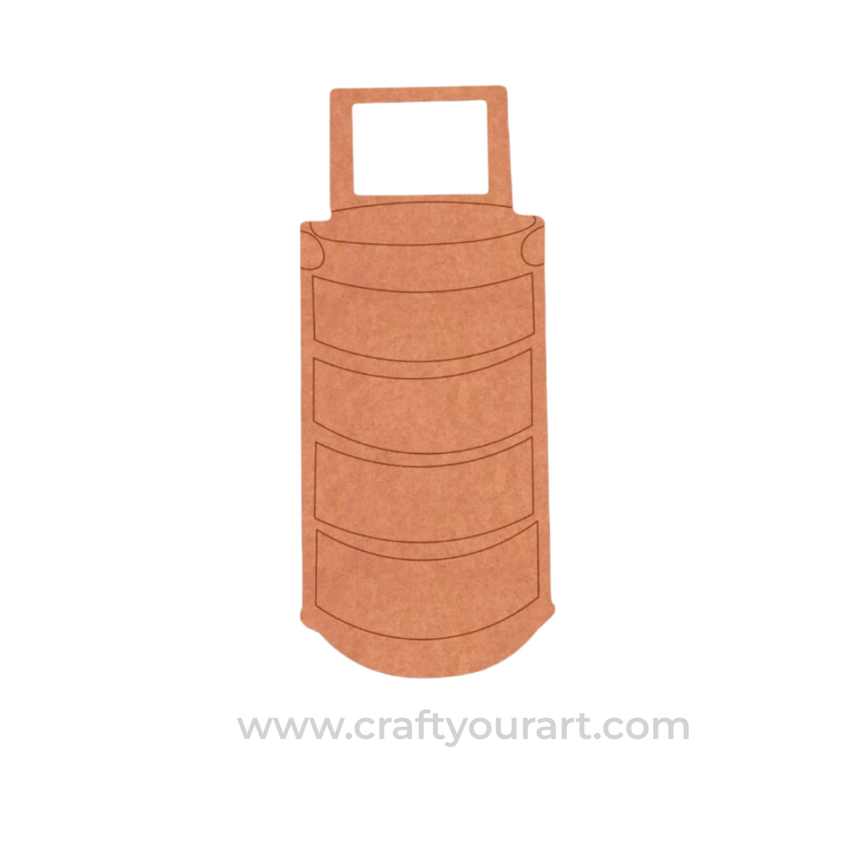 Traditional Tiffin Box Pre Marked MDF Design 1
