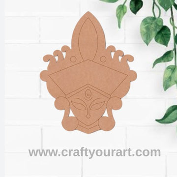 Trinayani Durga Maa Pre Marked MDF Design 9