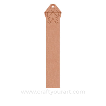 Turtle Bookmark Pre Marked MDF Design 1