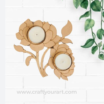 Utpal Tealight Candle Holder MDF Design 1