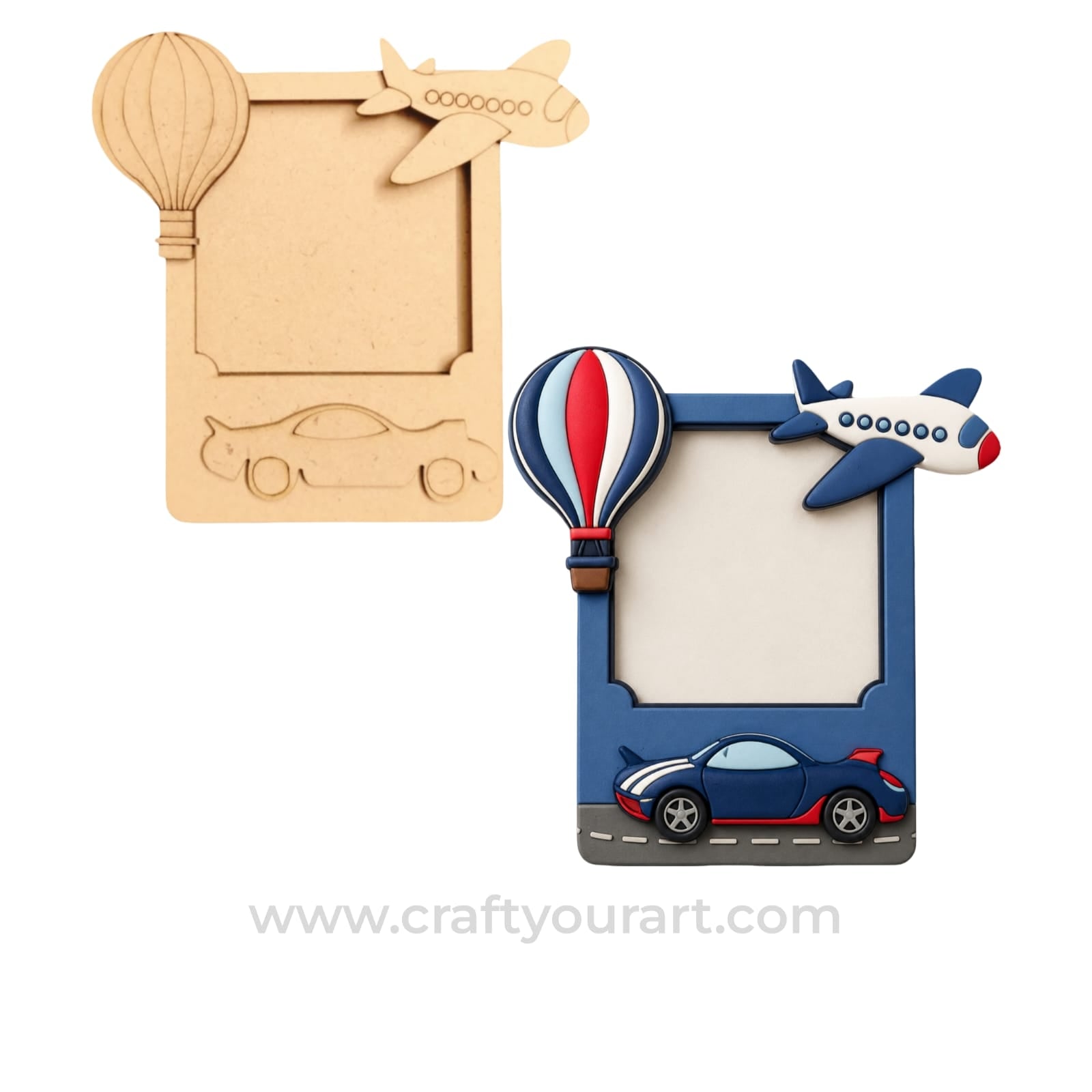 Vehicle Polaroid MDF frame design 1