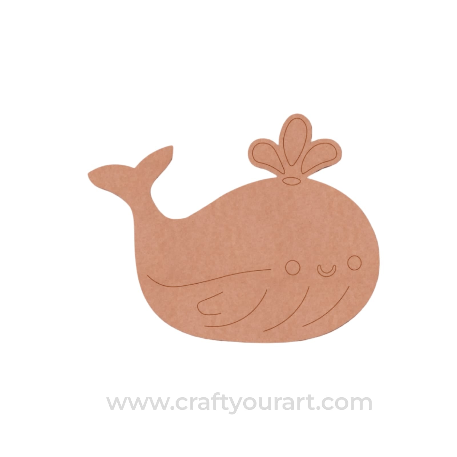 Whale Pre Marked MDF Design 1