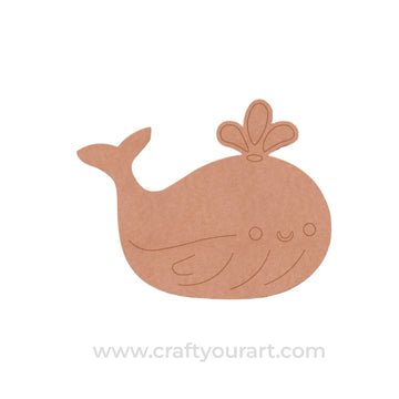 Whale Pre Marked MDF Design 1