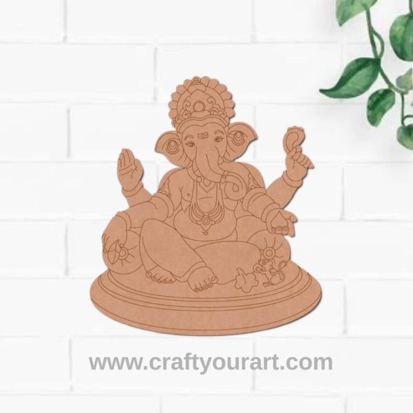 Ganesha Pre Marked MDF Design 11