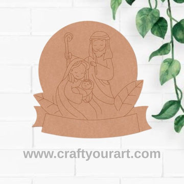 Birth Of Jesus Christ Pre Marked Base MDF Design 121