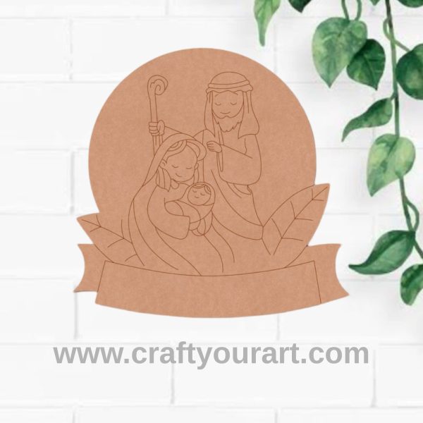 Birth Of Jesus Christ Pre Marked Base MDF Design 121