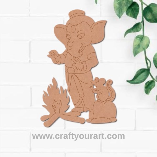 Ganesha Pre Marked MDF Design 35