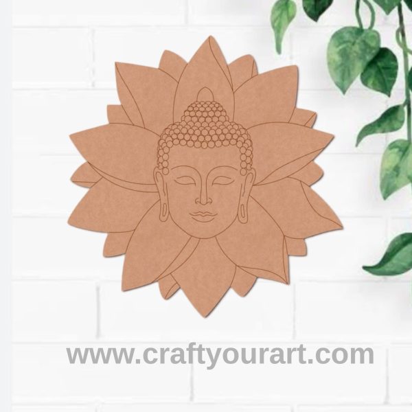 Buddha Flower Pre Marked Base MDF Design 12