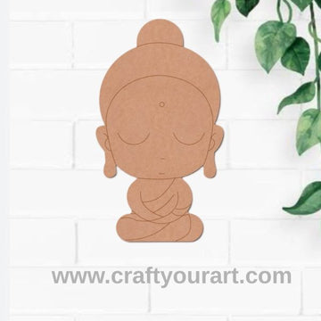 Buddhist Monk Pre Marked MDF Design 6