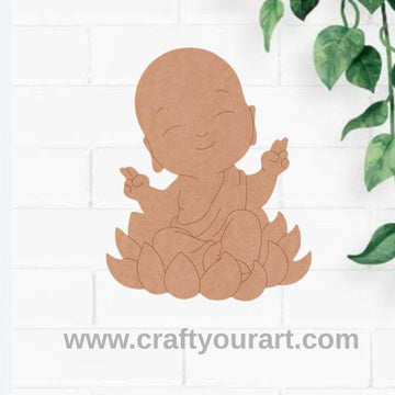 Baby Buddha Pre Marked MDF Design 3