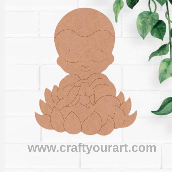 Baby Buddha Pre Marked MDF Design 4