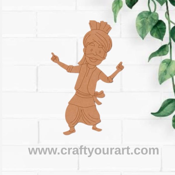 Farmer Dancing Pre Marked MDF Design 22