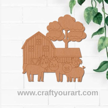 Animal Barn Pre Marked MDF Design 12