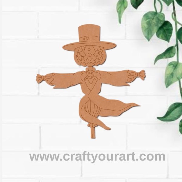 Halloween Scarecrow Pre Marked MDF Design 8