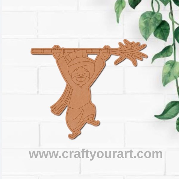 Baisakhi Man Pre Marked MDF Design 2