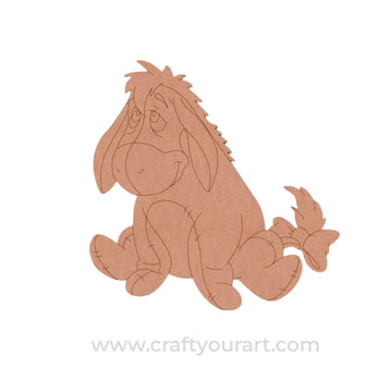 Winnie The Pooh Donkey Pre Marked MDF Design 1