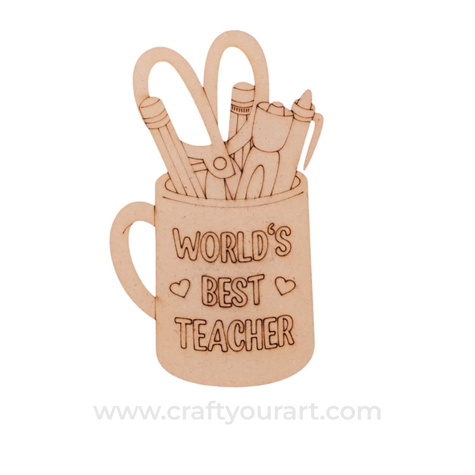 World’s Best Teacher Pre Marked MDF Design 1