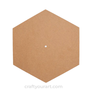 Hexagon clock MDF base design 1